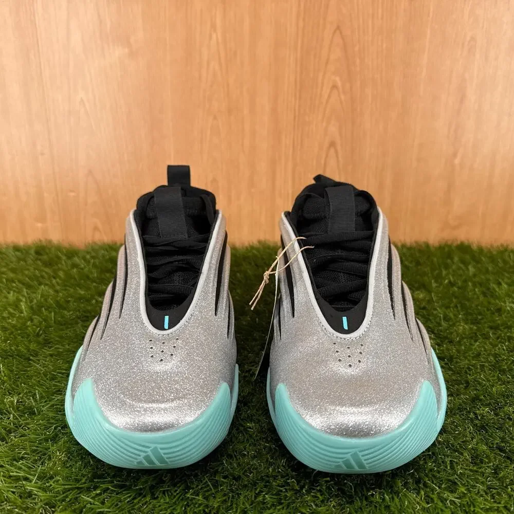 adidas Harden Vol. 9 UNO Silver Aqua Basketball Shoes JS1028 Men's Size 9